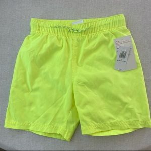 NWT Carter’s Neon Green/Yellow Toddler Swimming Trunks